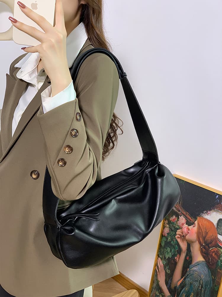 Nalan Women's Bag Original Design Soft Leather Dumpling Bag Chest Bag Fashion Versatile Shoulder Crossbody Bag 2022 New Style