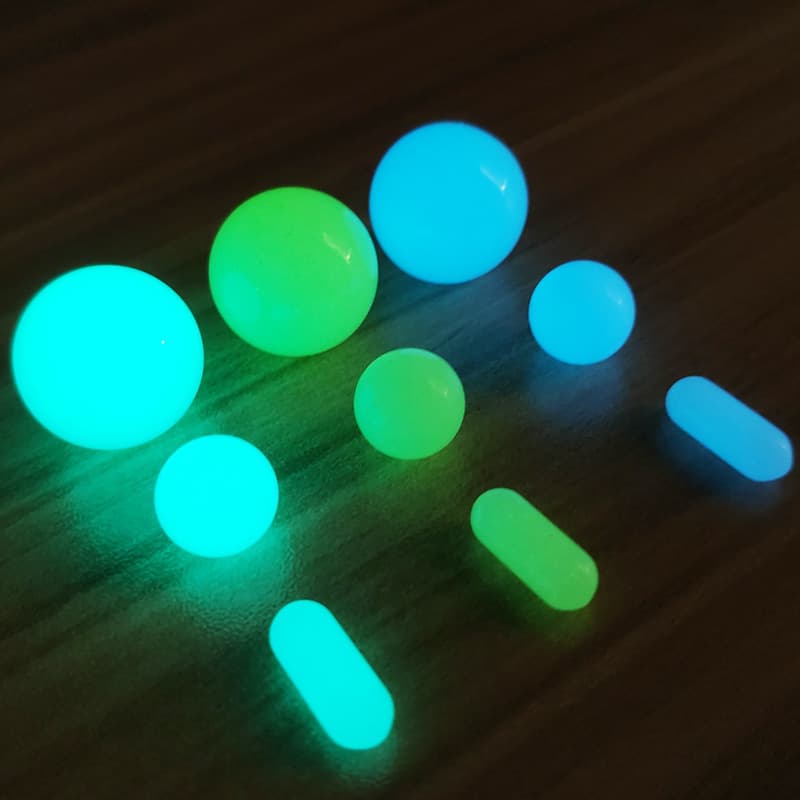 High-temperature Resistant Glow Stone Capsule Accessories Non-porous 20 Beads Luminous Stone Ornaments Natural Fluorite Accessories