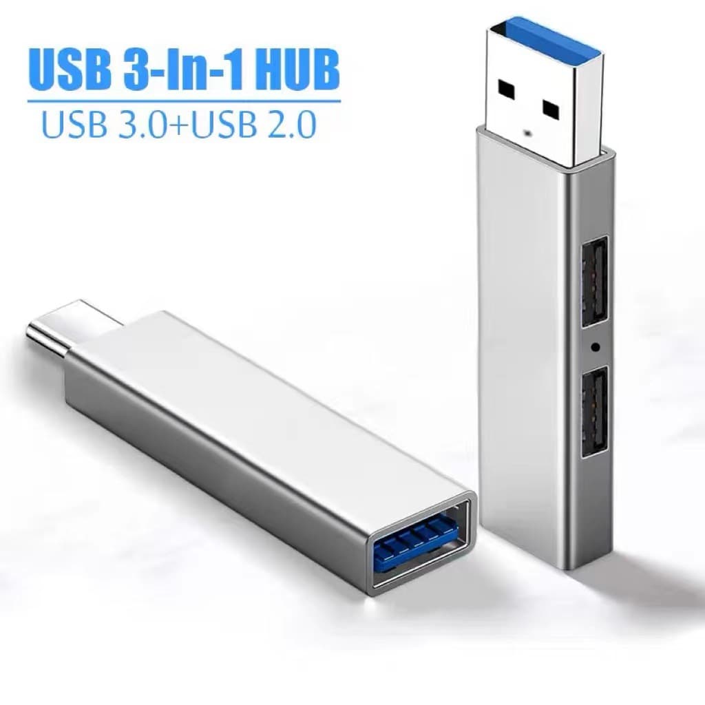 In-Stock 3.0 Metal USB Expander Hub Type-C Dock One-To-Three Mobile Phone Computer Splitter USB 3.2 Interface Computer Office