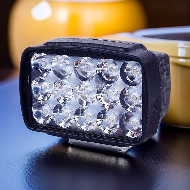 Dropshipping LED Strong Light Electric Vehicle Headlight, Super Bright Battery-Powered Light, 12V-80V Universal