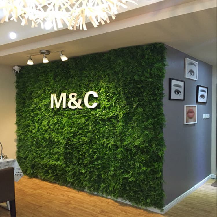 Artificial Plastic Greenery Fake Lawn Decor Indoor Bedroom Living Room Balcony Artificial Turf Simulated Plant Background Wall