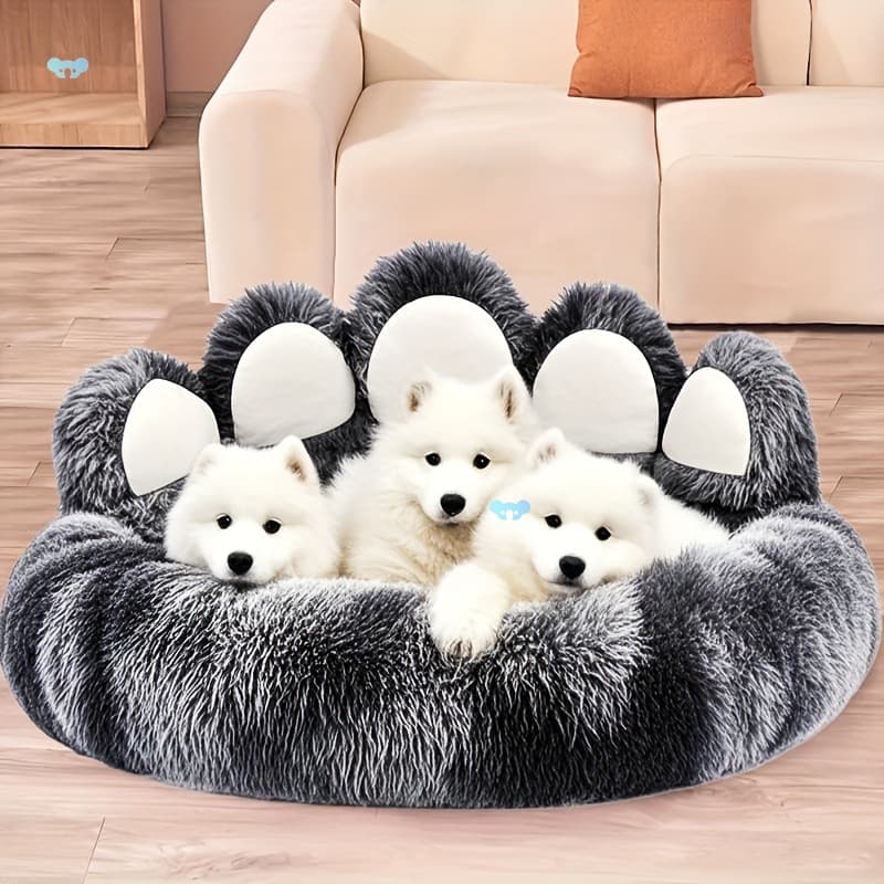 Soft And Cozy Bear Paw Pet Bed Sleep Solutions For Dogs And Cats