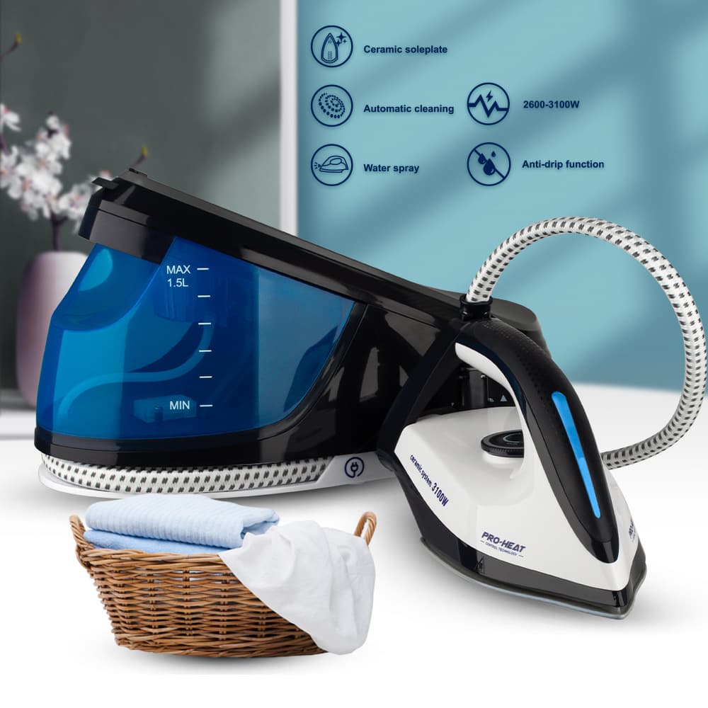 New 1.5L Large Water Tank Steam Iron Electric Heating Pressure Household Industrial Curtain Dry Cleaner Garment Steamer