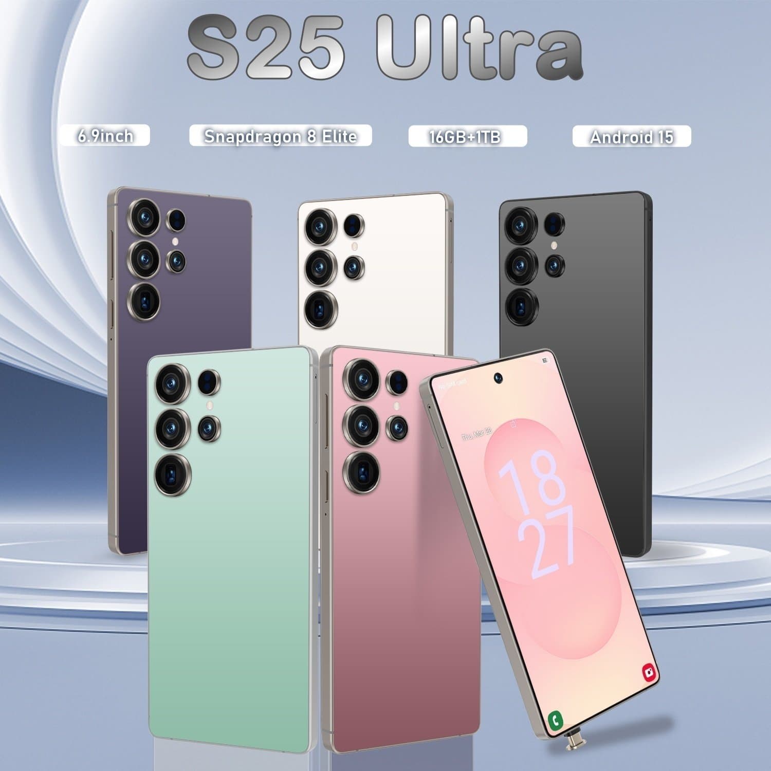 Cugo Cross-Border Phone S25 Ultra Built-in Stylus 8MP 16+1TB 7.3-inch Cross-Border Smartphone