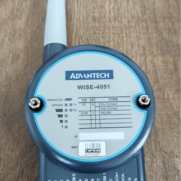 Advantech WISE-4051-B 8-channel digital input and 1-channel RS-485 IoT wireless I/O module