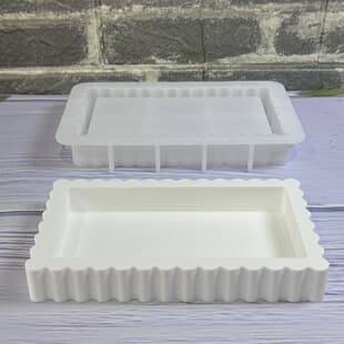S2016 Rectangular Tray Decorative Cement Plaster Mold DIY Silicone Mold