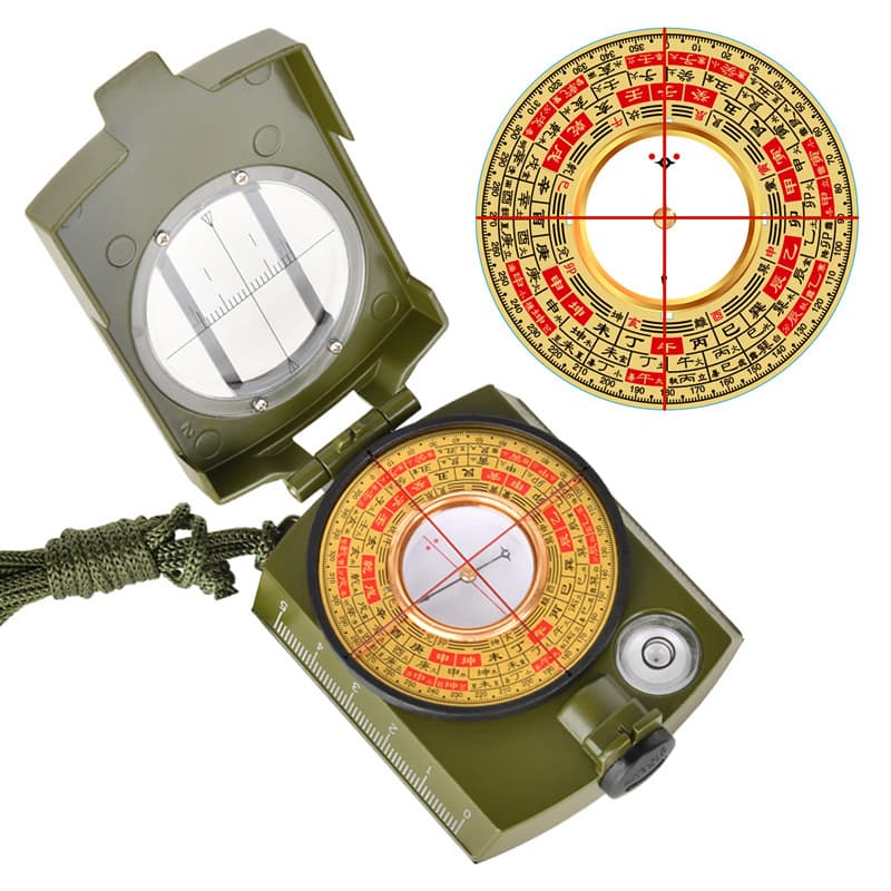 New Model Feng Shui Compass Wholesale Outdoor Compass Foldable Portable 2-Inch Three-In-One High Precision