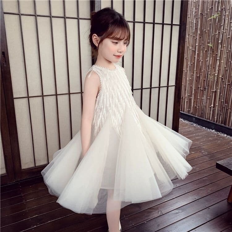 Girls Princess Dress Summer New Tulle Puffy Skirt Kids Trendy Tank Dress Little Girl Party Dress