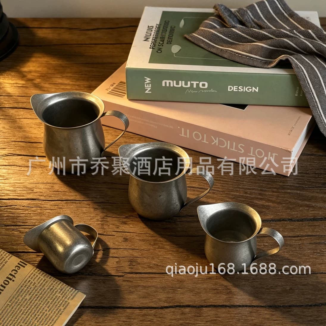 Vintage Small Milk Cup Creamer Espresso Coffee Cup Fashionable Latte Art Small Cup with Spout