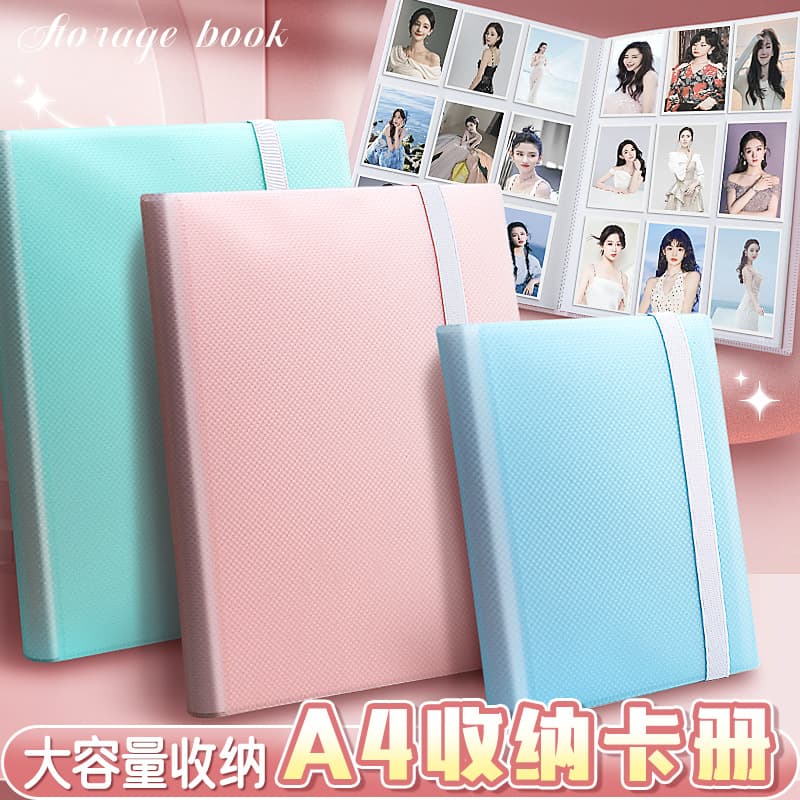 Wengu 3-Inch Polaroid Photo Collection Book Portable Grid Card Album Small Card Postcard Storage Book