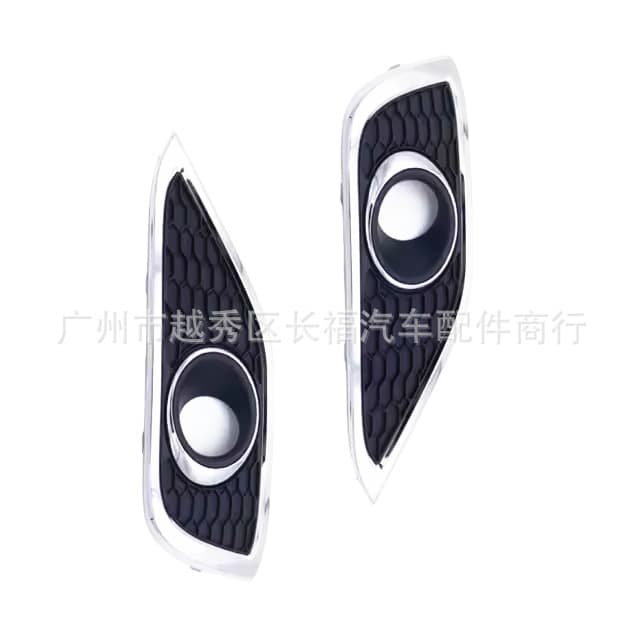 Car Front Fog Light Bezel Frame Decorative Cover Black + Electroplated Suitable for Honda CRV CR-V