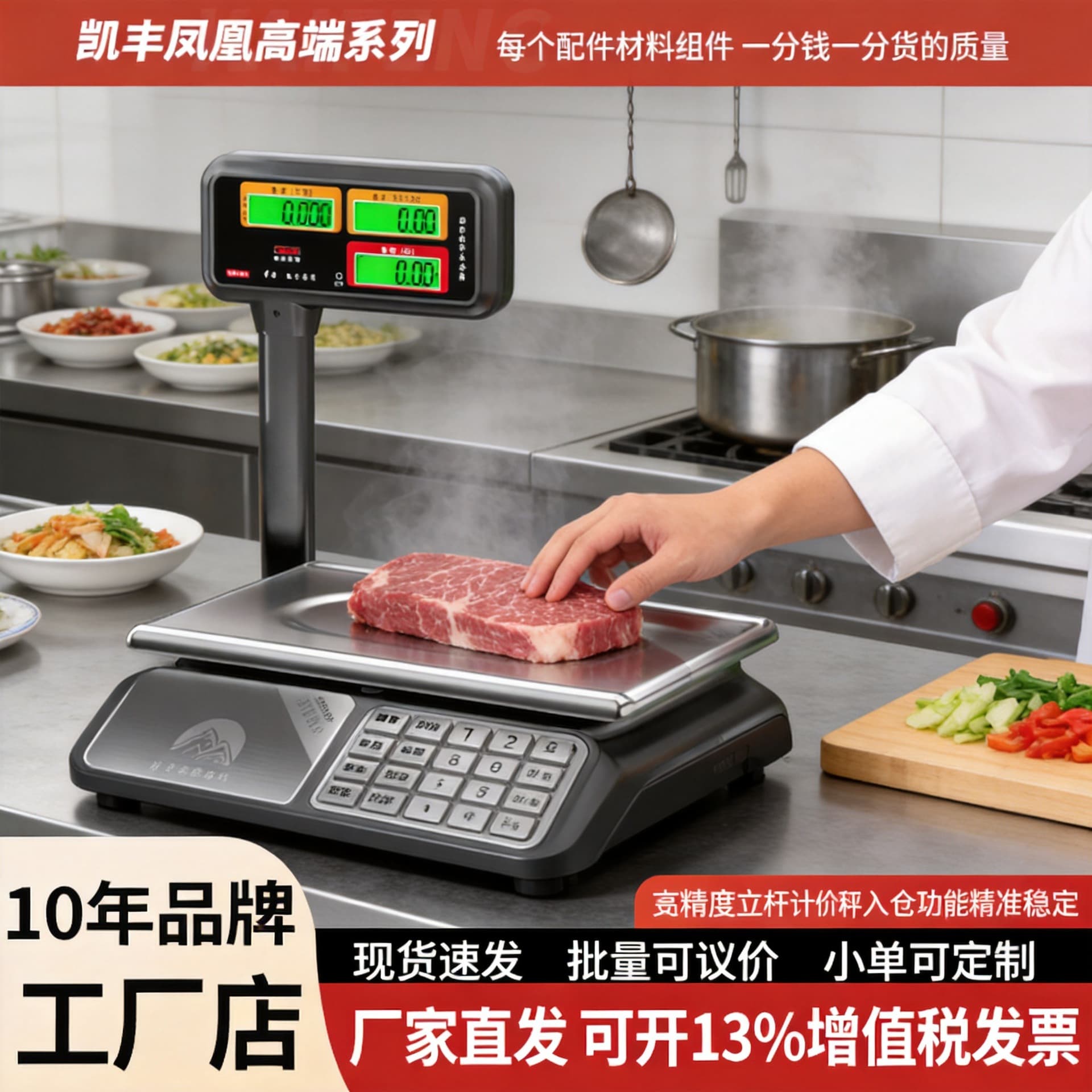 Kaifeng Electronic Scale Precision Digital Scale Commercial Small 30kg Kitchen Food Gram Scale
