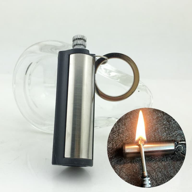Square million matches lighter waterproof column flat laser LOGO lighter wholesale Amazon hot sale