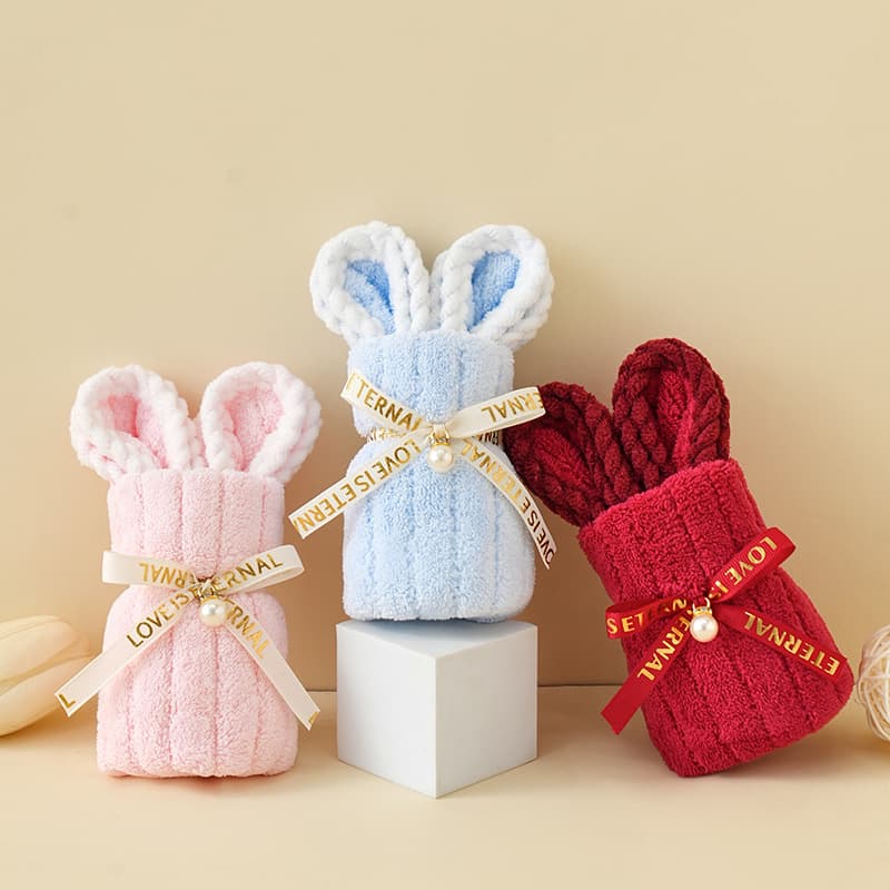 Rabbit towel favors, children's wedding shop gifts wholesale, New Year's Day cake-themed, Thanksgiving and Christmas presents