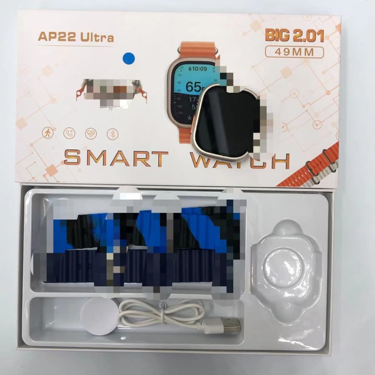 AP22 Ultra Smart Watch Huaqiangbei S8 Wireless Charging Dual Strap iWatch Bluetooth Call Watch Factory