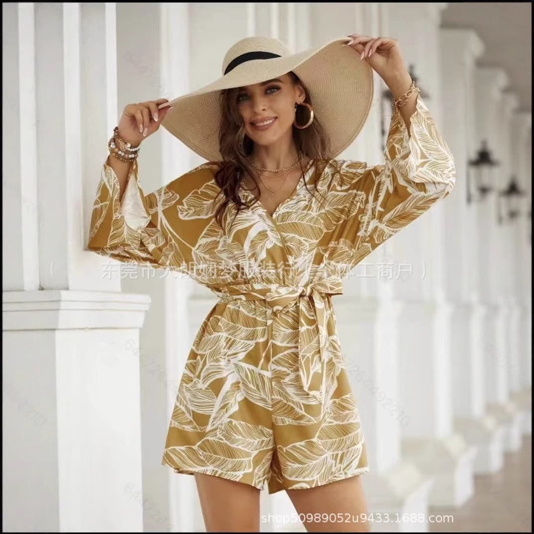Amazon Cross-Border European and American Fashion Women's Clothing Mixed Styles Printed Fast Fashion Brand Tops and Dresses Emery Rose