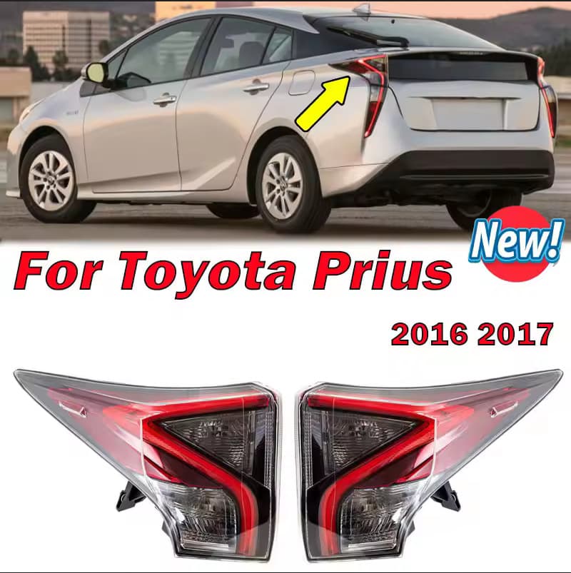 Rear Tail Light Assembly for Toyota Prius 16-18 Model Brake Light Reverse Light Turn Signal Light