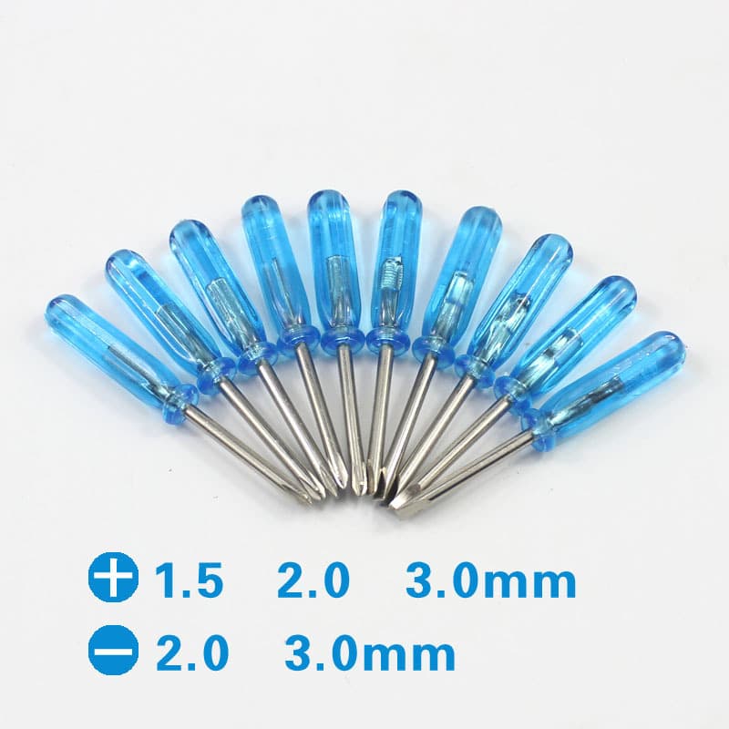 Mini Star Cross Screwdriver 1.5mm Plum Pattern Phillips And 0.8 Pointed Screwdrivers Steel Non-Magnetic Screwdrivers