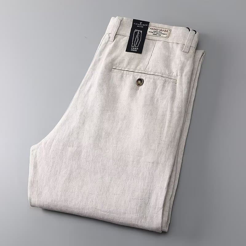 All-Match Men's Business Casual Pants 2025 New Summer Loose Straight Teenager Western Pants Ins Trendy