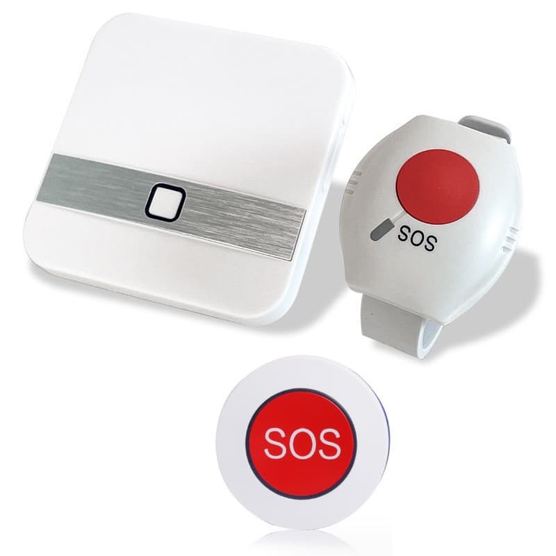 Wireless Remote Emergency SOS Button Watch Remote Control for Elderly Living Alone, Hospital Patients One-Key Call Remote