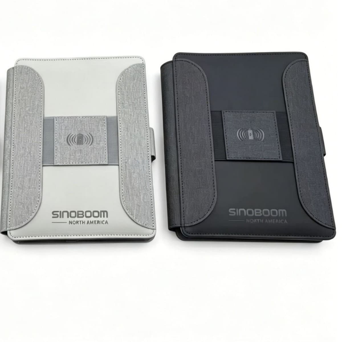 Cross-border hot selling cover wireless charging power bank notepad 8000 mAh power bank notepad in stock