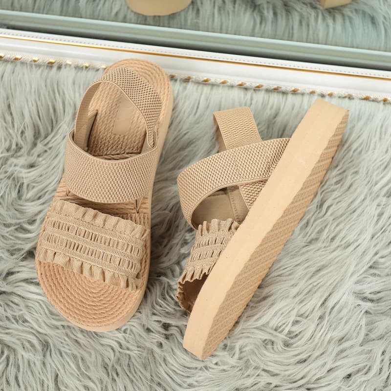 Summer Women's Platform Open-Toe Sandals New Casual Fashion Trendy Slippers Factory Direct Supply