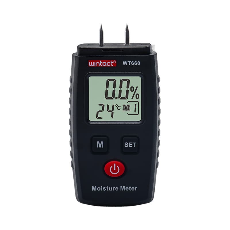 Cross-Border Hot-Selling WT660 Wood Moisture Detector, 4 Wood Modes, 3 Building Material Modes, MoistureMet