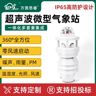 Integrated Multi-Element Ultrasonic Micro Weather Station Temperature Humidity Light Rainfall All-Round Monitoring System