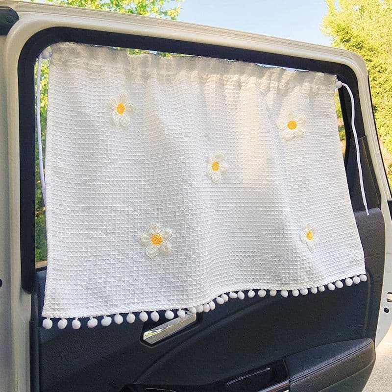 Car Sun Shade Insulation Curtain, Cartoon Suction Cup Side Window, Baby Car Sunshade