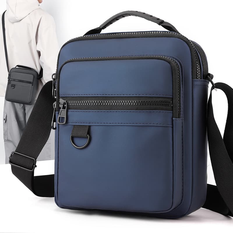 Men's Shoulder Bag Casual Crossbody Bag Fashionable Vertical Sports Small Sling Bag Travel Mini Backpack