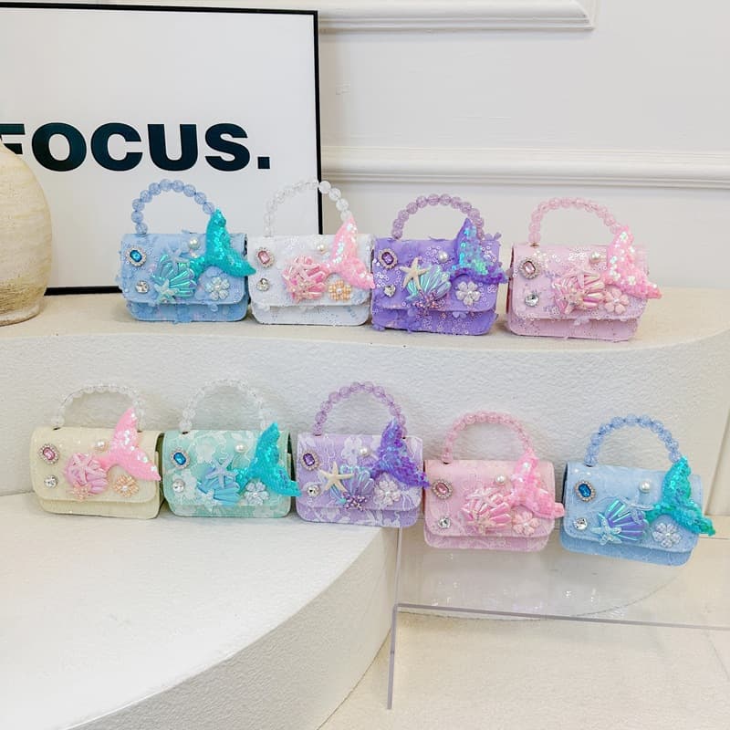 New Children's Bag, Chic Princess Accessory Handbag, Versatile Crossbody Bag for Little Girls, Cute Girl's Shoulder Bag