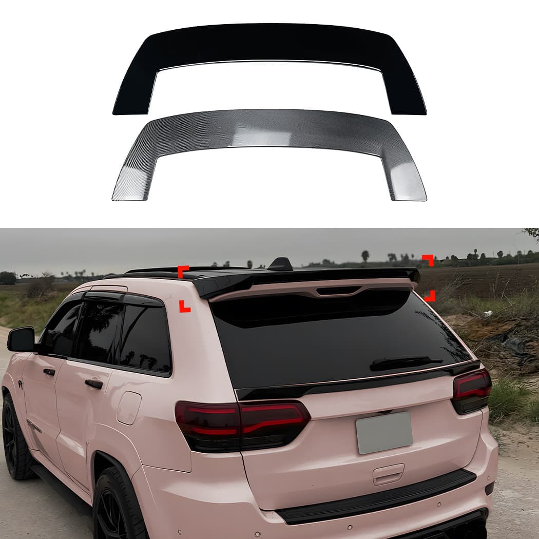 Compatible with Jeep Cherokee SRT Grand Cherokee 2012-2021 Roof Spoiler Tail Wing Spoiler Modification