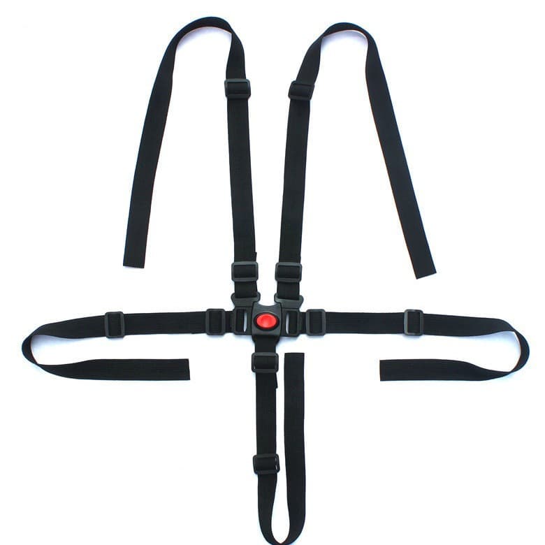 5-Point Webbing, 3-Point Fixing Strap, Child High Chair Accessories, Baby Stroller Belt, Seat Binding Strap