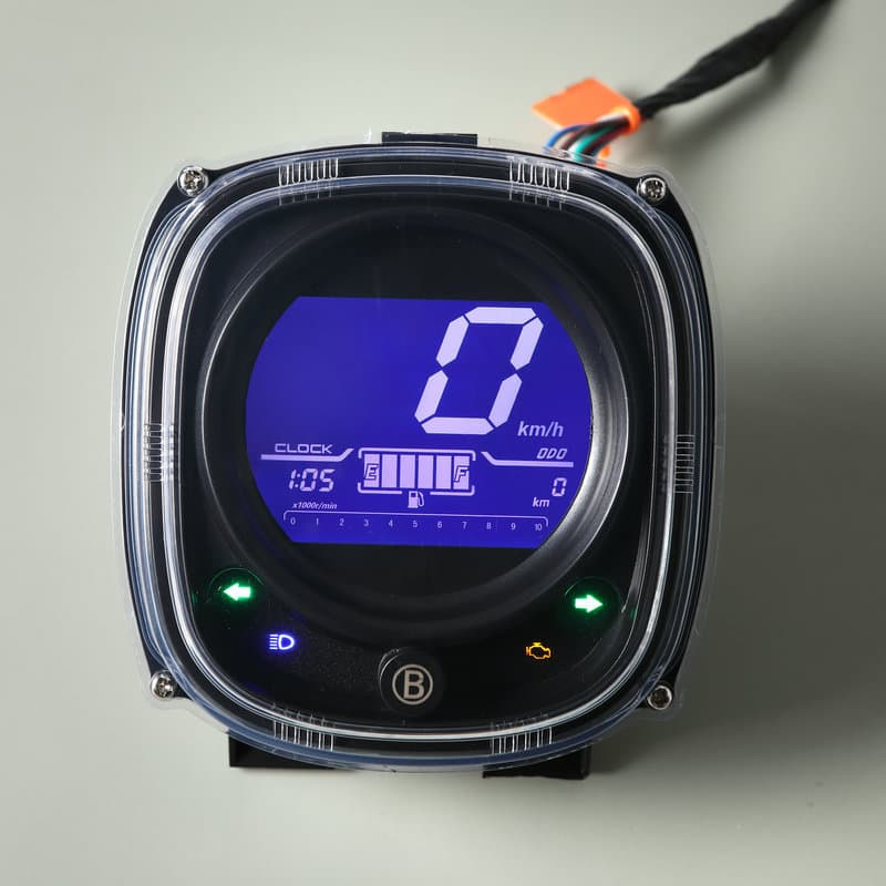 LED instrument panel available now for S5 motorcycles, stable performance, LCD instrument panel factory supply.
