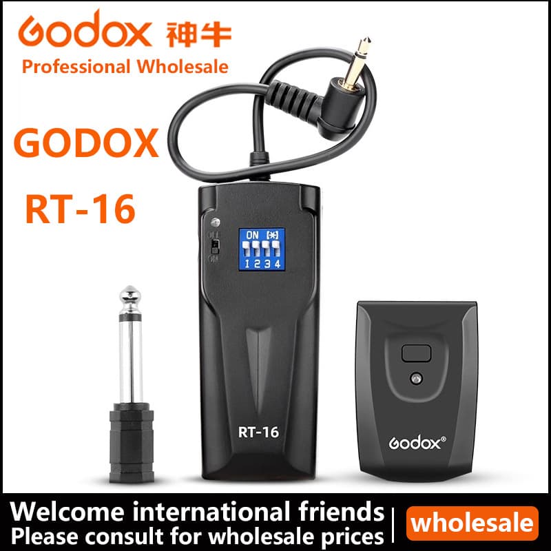 Godox RT16 Flash Trigger, Studio Light, Photography Light, DSLR Camera Remote Controller, Wireless Sync