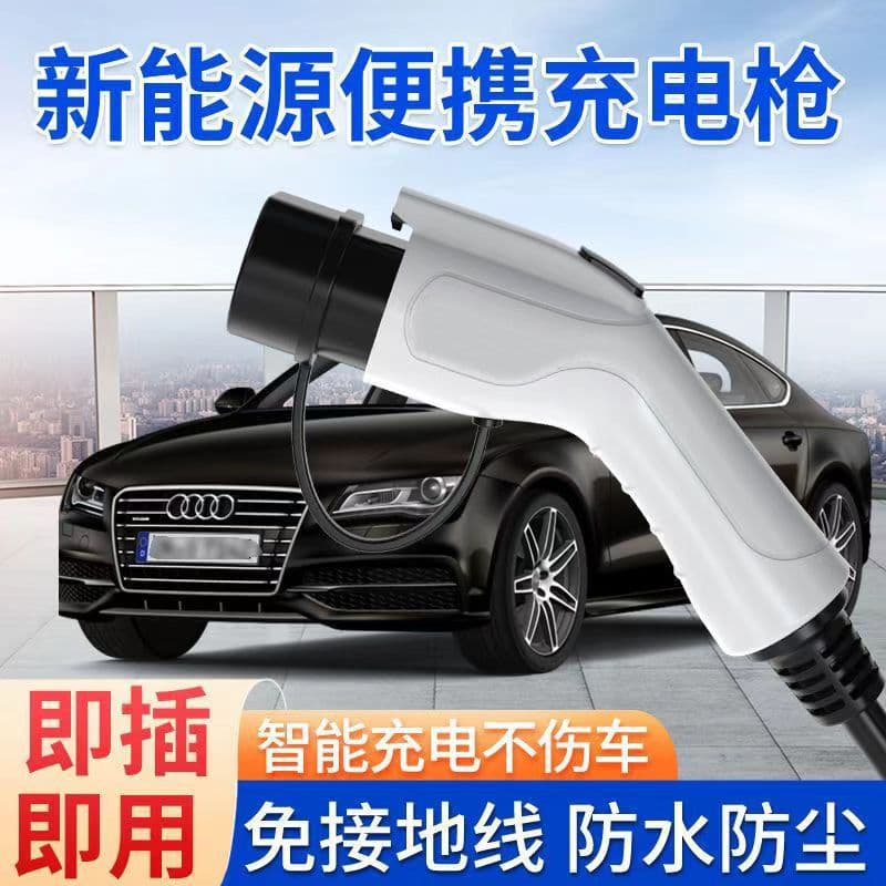 New Energy Electric Vehicle Charging Gun Home Portable Fast Charger Ground-Free National Standard Universal 16/32A 7KW