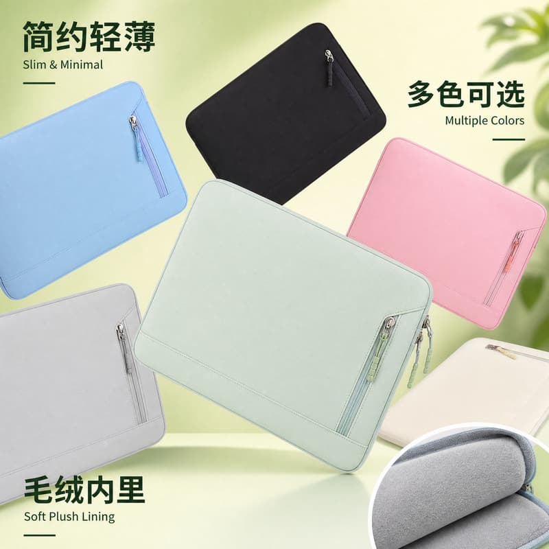 Cross-border laptop tablet liner bag for women niche computer bag pad tablet protective cover wholesale