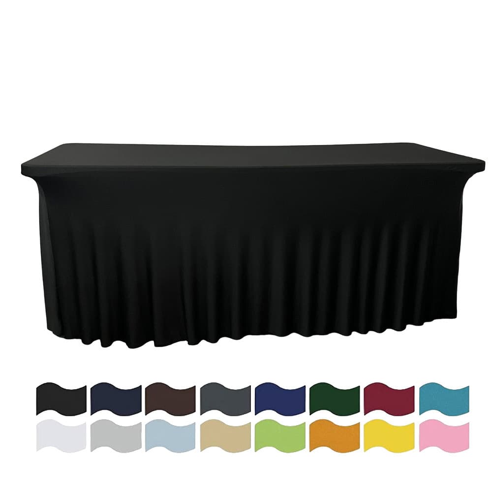 Cross-border Exclusive 6ft Elastic Fabric Jellyfish Table Skirt, Tablecloth Set for Hotel Outdoor Home Party, Factory Direct