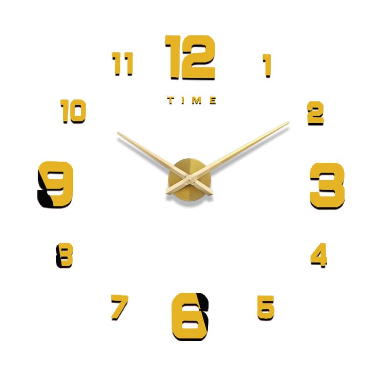 Acrylic large wall clock DIY clock 3d wall sticker clock three-dimensional watch wall clock living room large size