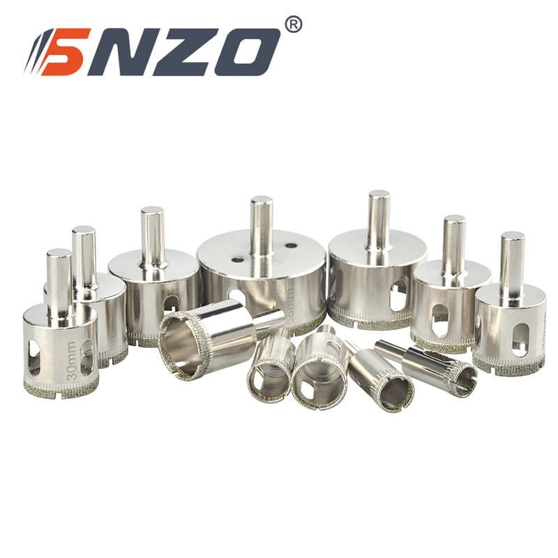 Chengzhou factory direct sales diamond electroplated drill bit, glass hole puncher, jade floor tile reamer, glass hole opener