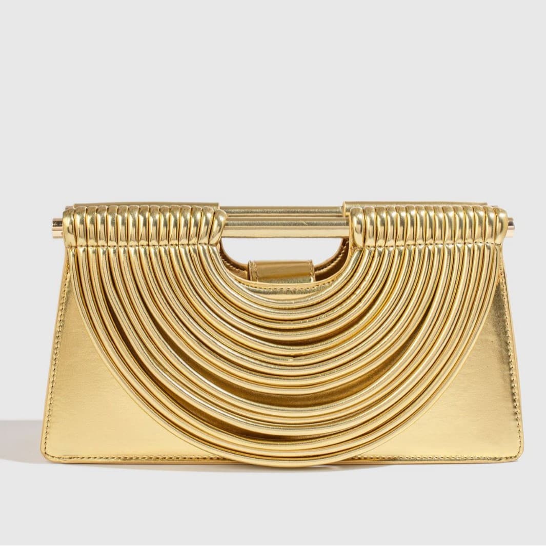 2025 New Crossbody Bag with Line Flowing Design Handwoven Shoulder Bag for Women Trapezoid Shape