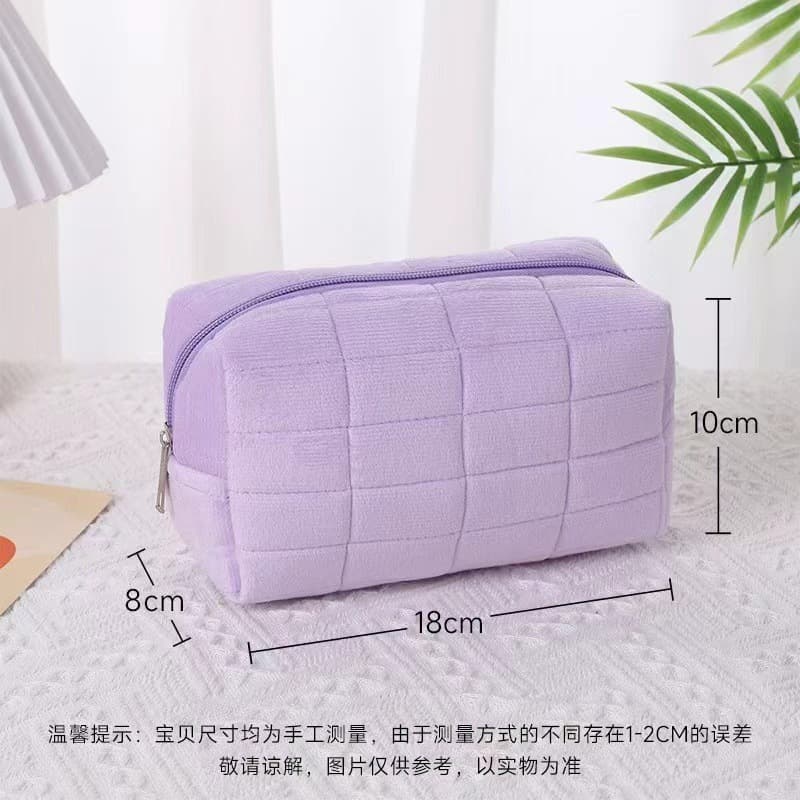 Travel Makeup Bag Clutch Pencil Case Creamy Large Capacity Premium Cosmetic Storage Bag Portable Toiletry Bag