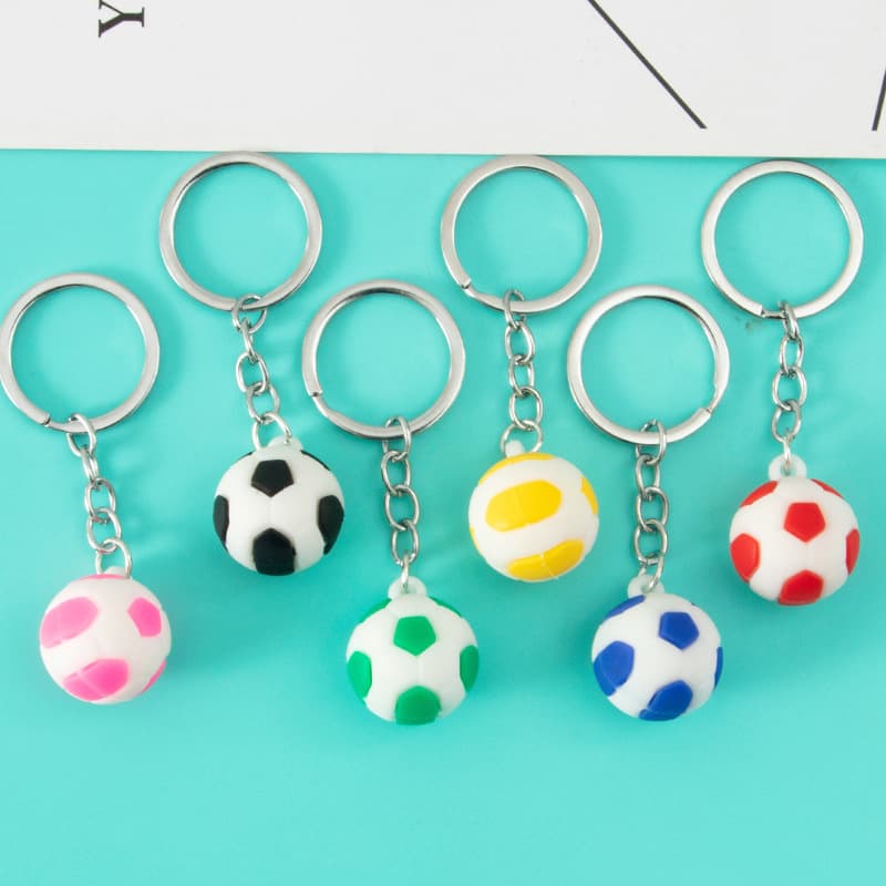 Qatar World Cup football keychain wholesale PVC pendant souvenir keychain small gift