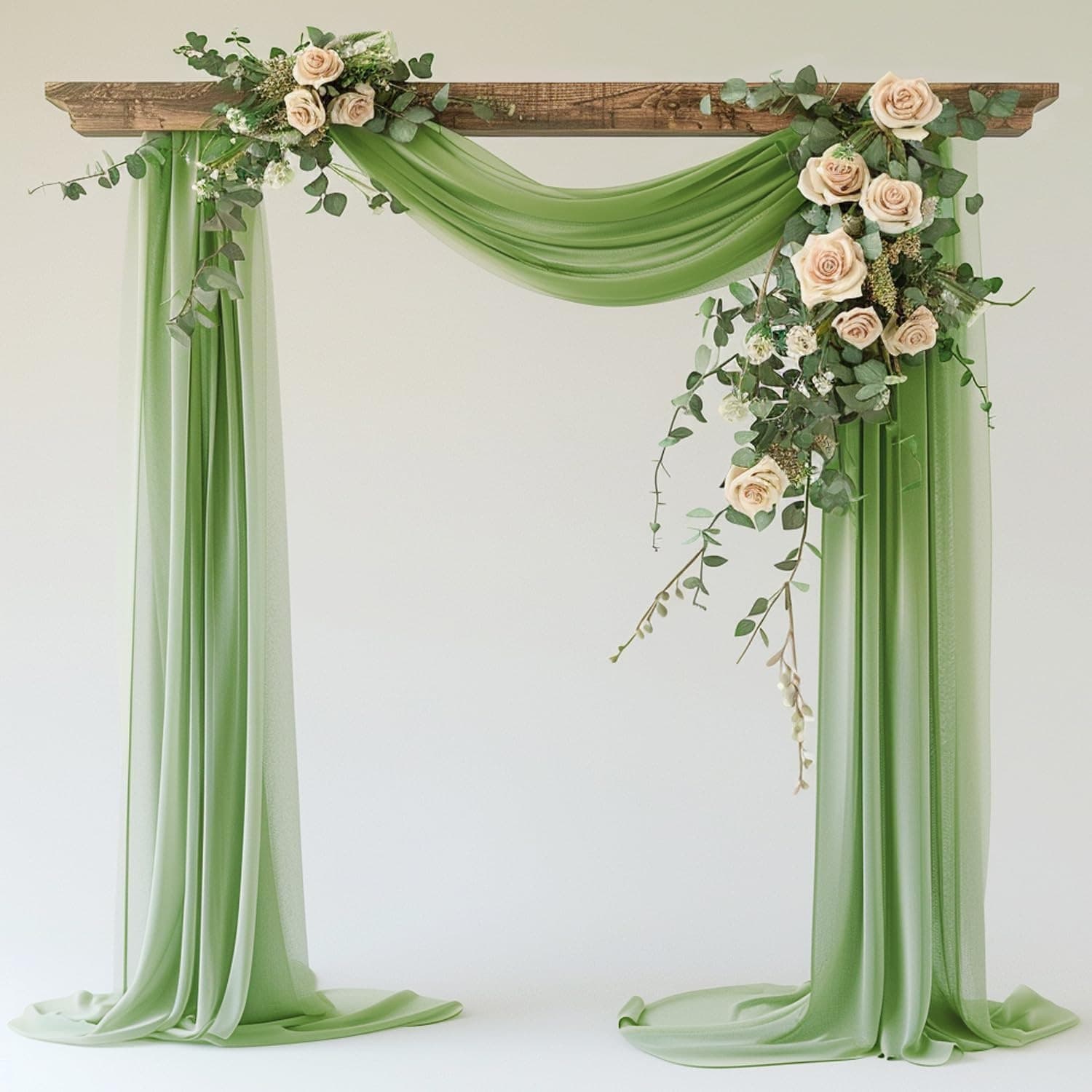 Canopy Beauty Gauze Arch Wedding Lawn Event Decoration Art Outdoor Table Pennant Hanging Curtain Chiffon
