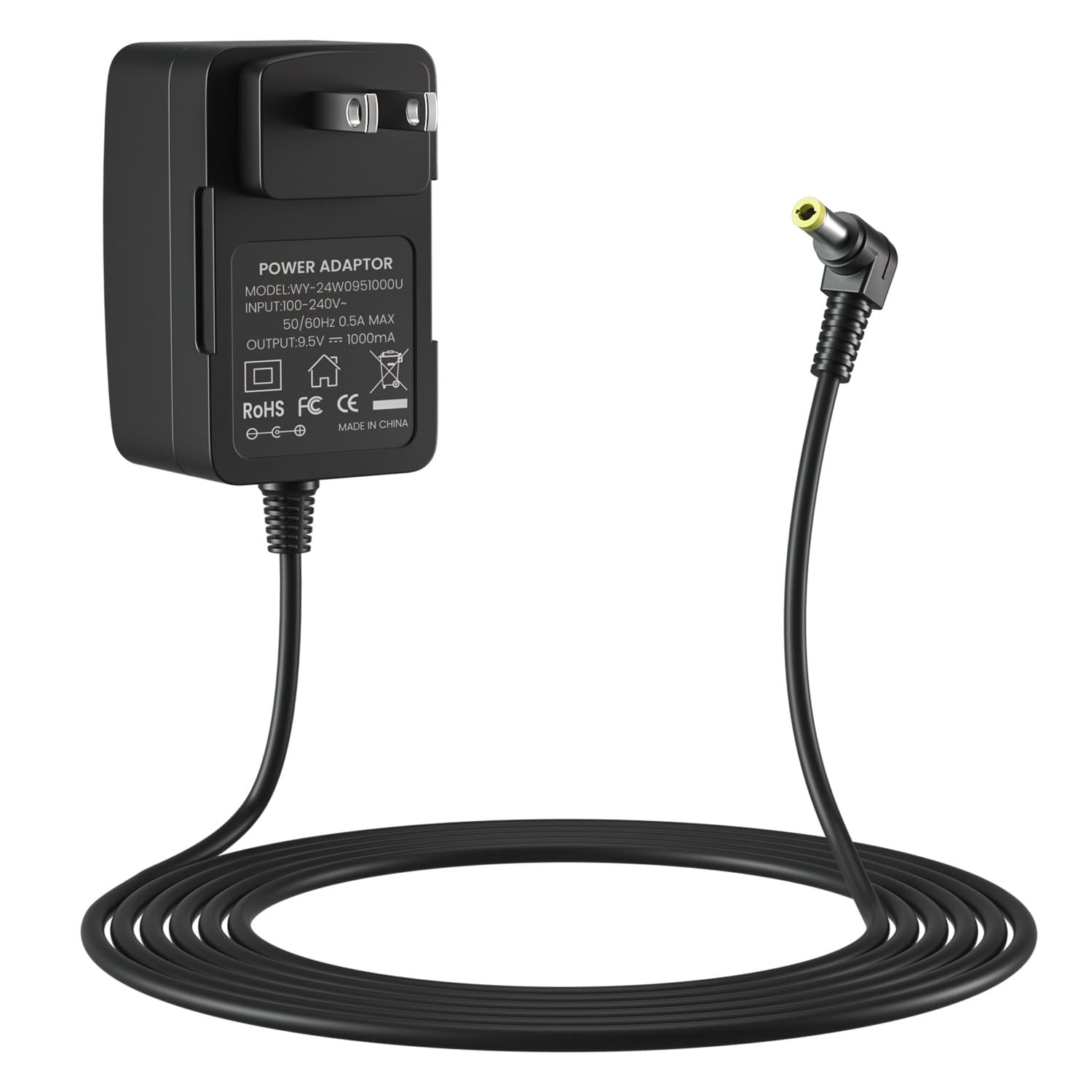 9.5V 1A US Standard Power Supply for Casio Electronic Keyboard SA45/SA77/CTK240 Charger Compact Size Lightweight