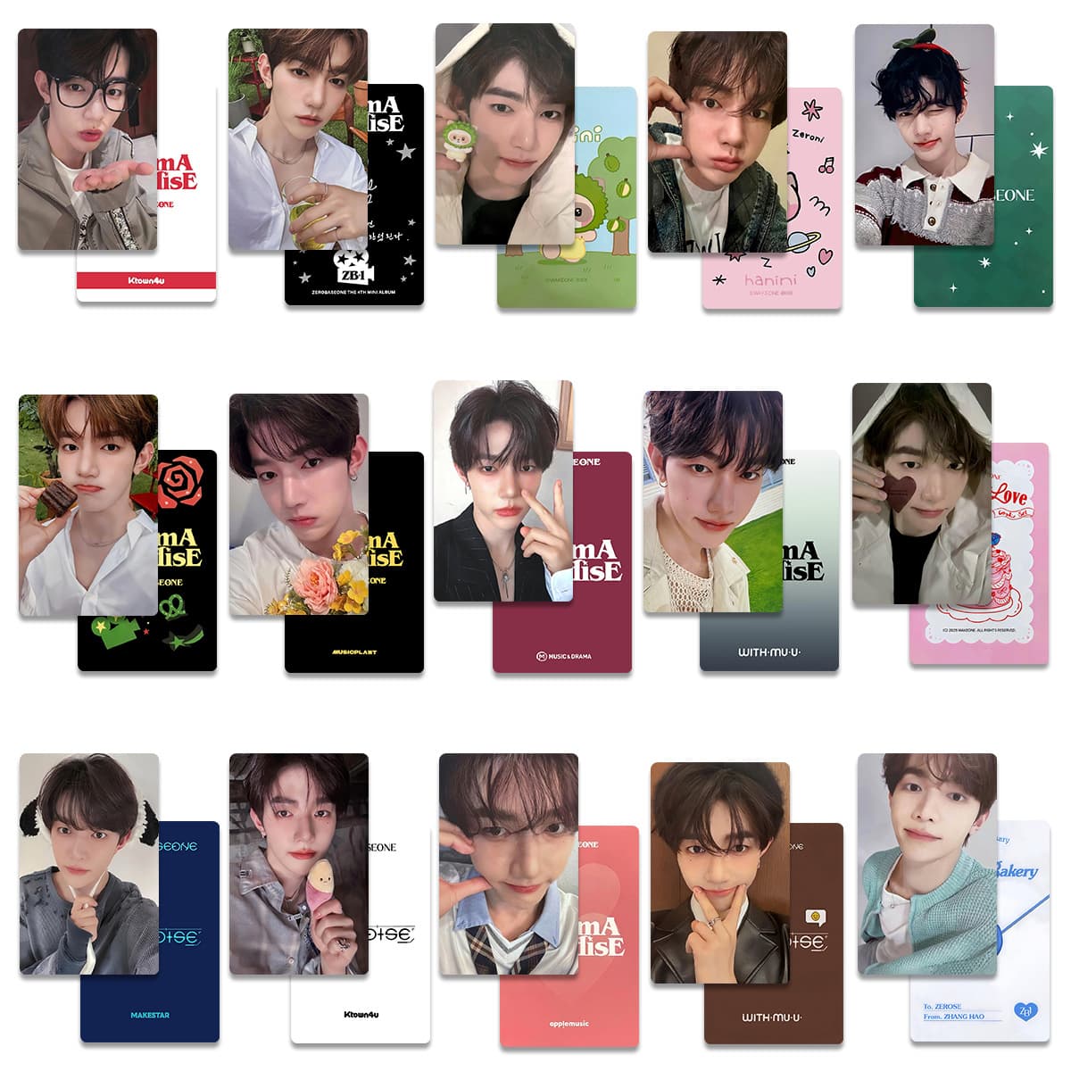 Zhang Hao Photocard P Merch Photocard Cinema Paradise Special Card HANINI Photocard Album Card ZB1