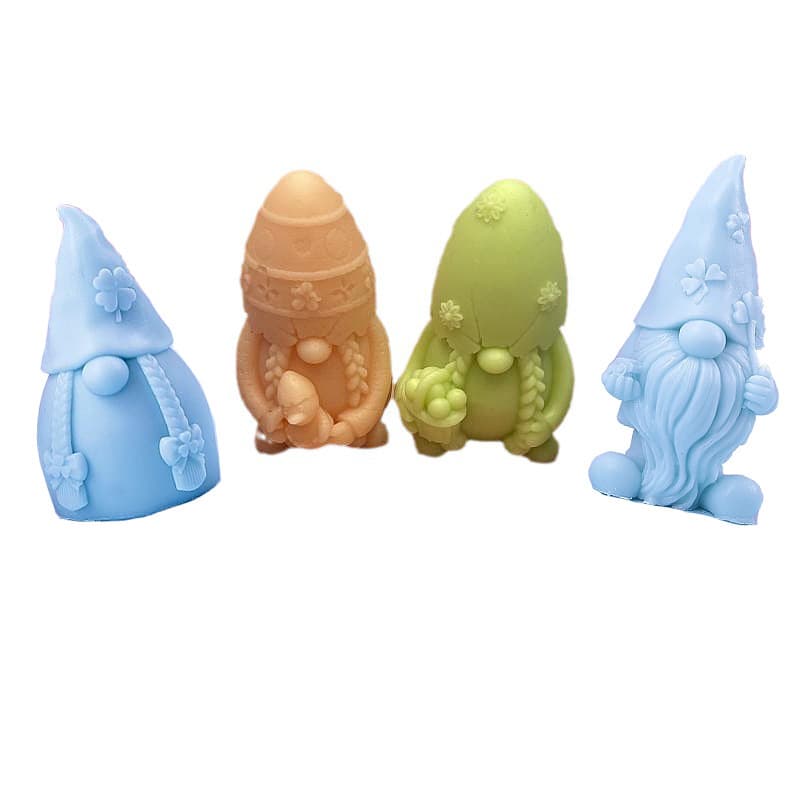Christmas Silicone Mold Faceless Gnome Candle Mold Santa Silicone Mold