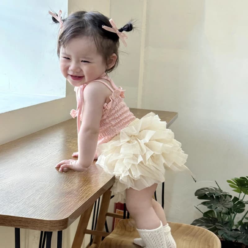 Girls princess skirt suit camisole + bud tutu skirt infant tutu skirt summer skirt two-piece set
