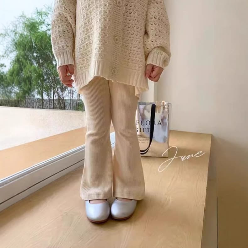 Girls' new spring and autumn style children's Korean style versatile casual bell-bottom pants for little girls fashionable solid color pants