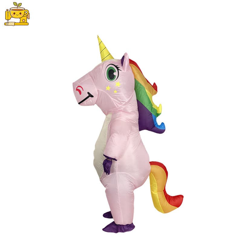 Cross-border Halloween Inflatable Pony Costume Horse Performance Riding Suit Party Stage Cute Unicorn Inflatable Costume